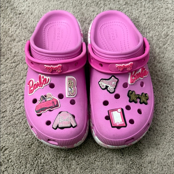 Barbie Pink Kids Slippers with Fun Designs - Picture 1 of 7